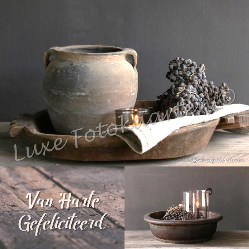 Gefeliciteerd Algemeen - bruine kruik nostalgie